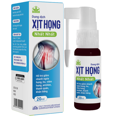 Dung dịch Xịt Họng Nhất Nhất lọ 20ml