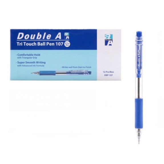 Bút bi Double A TriTouch Ball Pen 0.7mm  - Thái Lan (1 cây)