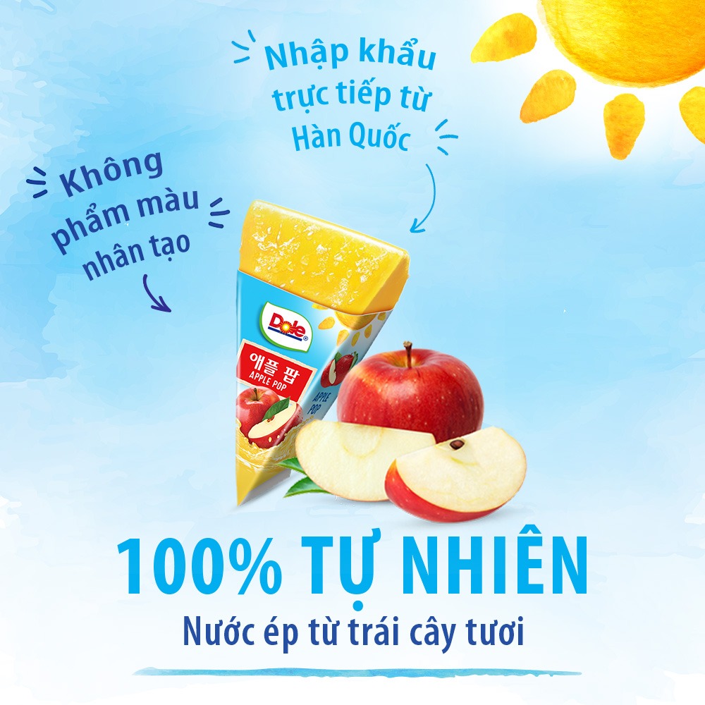 Nước Kem Tuyết Táo Ép Dole (62ml) (lẻ 1 túi)