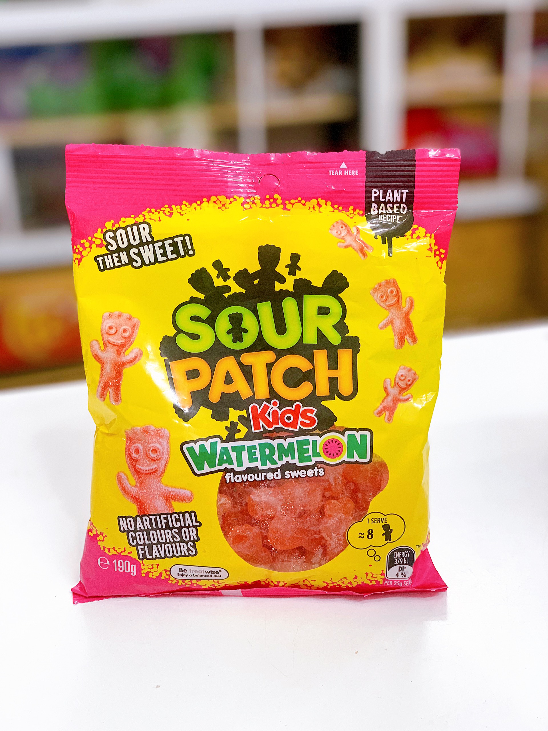 (HÀNG ÚC) Kẹo chua dẻo phủ đường SOUR PATCH KIDS 190gr