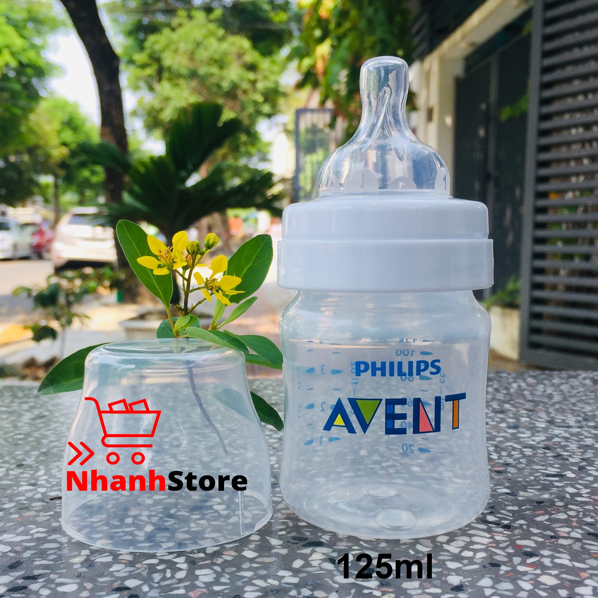 Bình sữa Avent Classic 125ml (Núm số 01, Cho bé từ 0-3 tháng)