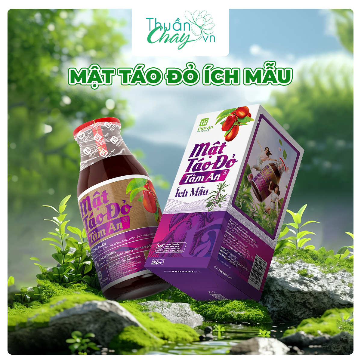 MẬT TÁO ĐỎ ÍCH MẪU TÂM AN - 250ml