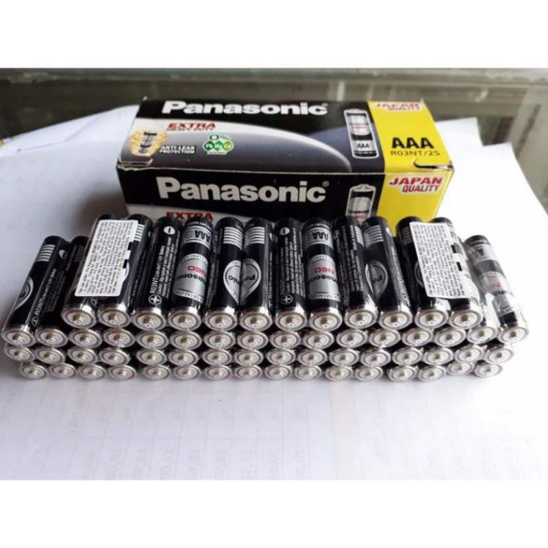 Pin aaa 1,5v panasonic r03nt/2s, pin khô- hàng chính hãng