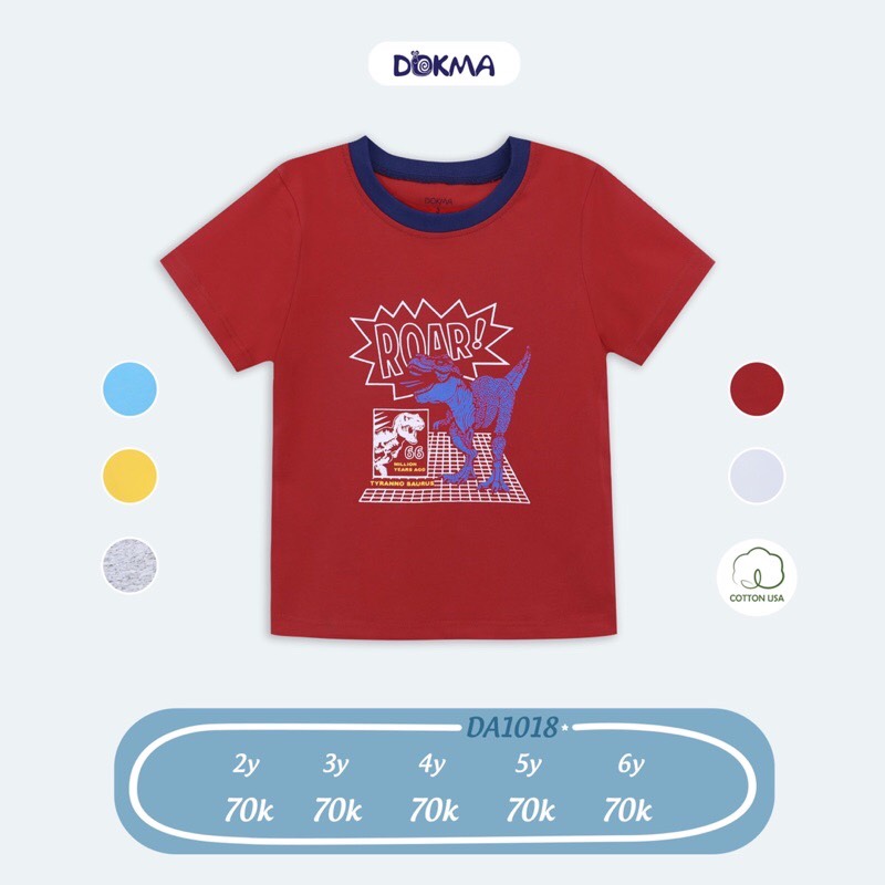 Dokma - Áo phông cổ tròn bé trai (2-6Y)