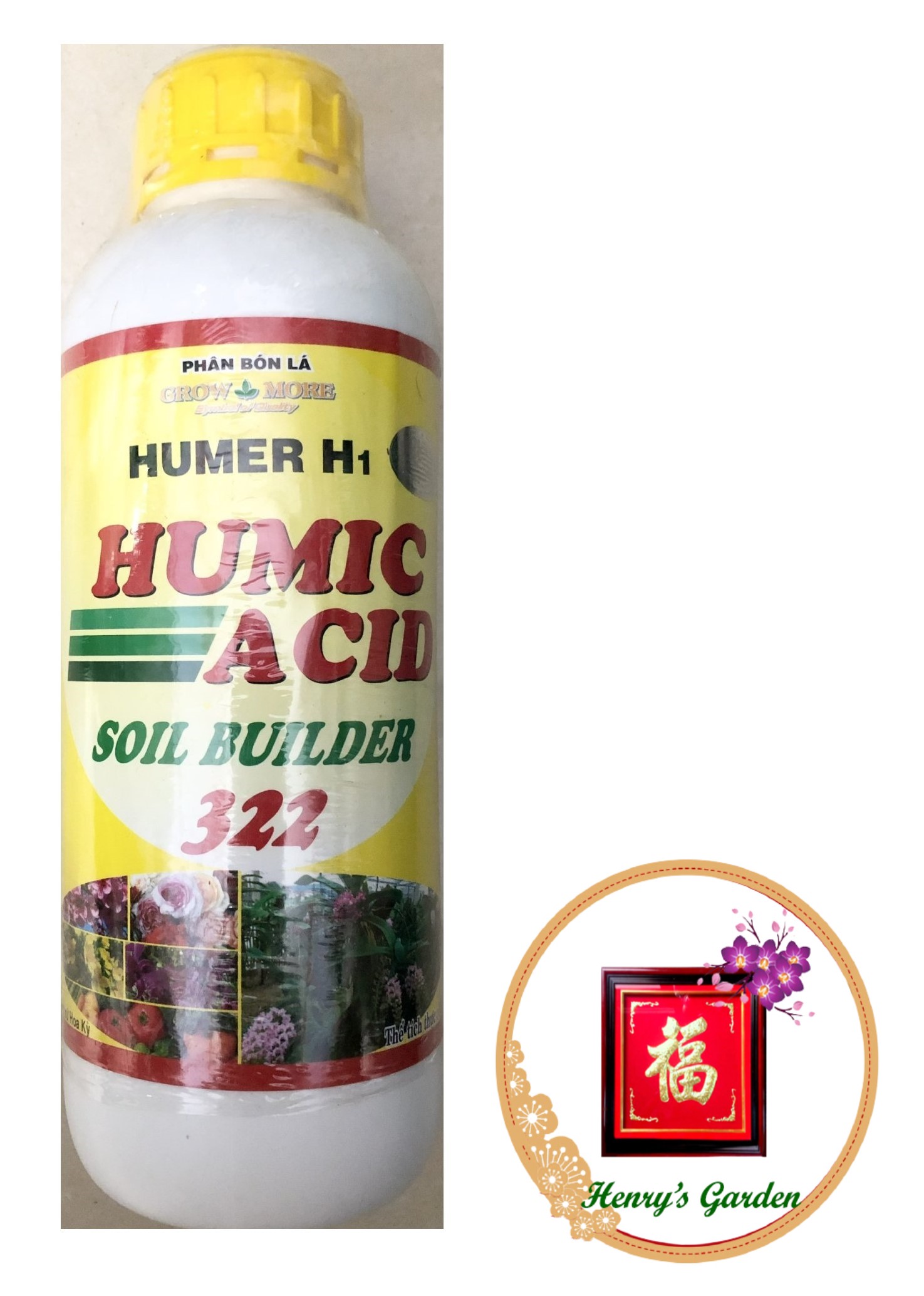 Phân bón lá humic acid soil builder 322 chống rụng bông tăng đậu trái - #226a# 1 lít