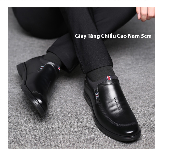 [HCM]GIÀY TĂNG CHIỀU CAO NAM 5CM TT201