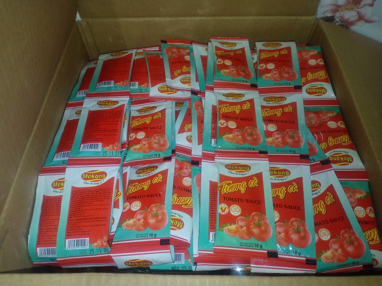 [HCM]THÙNG 800 GÓI TƯƠNG CÀ MEKONG