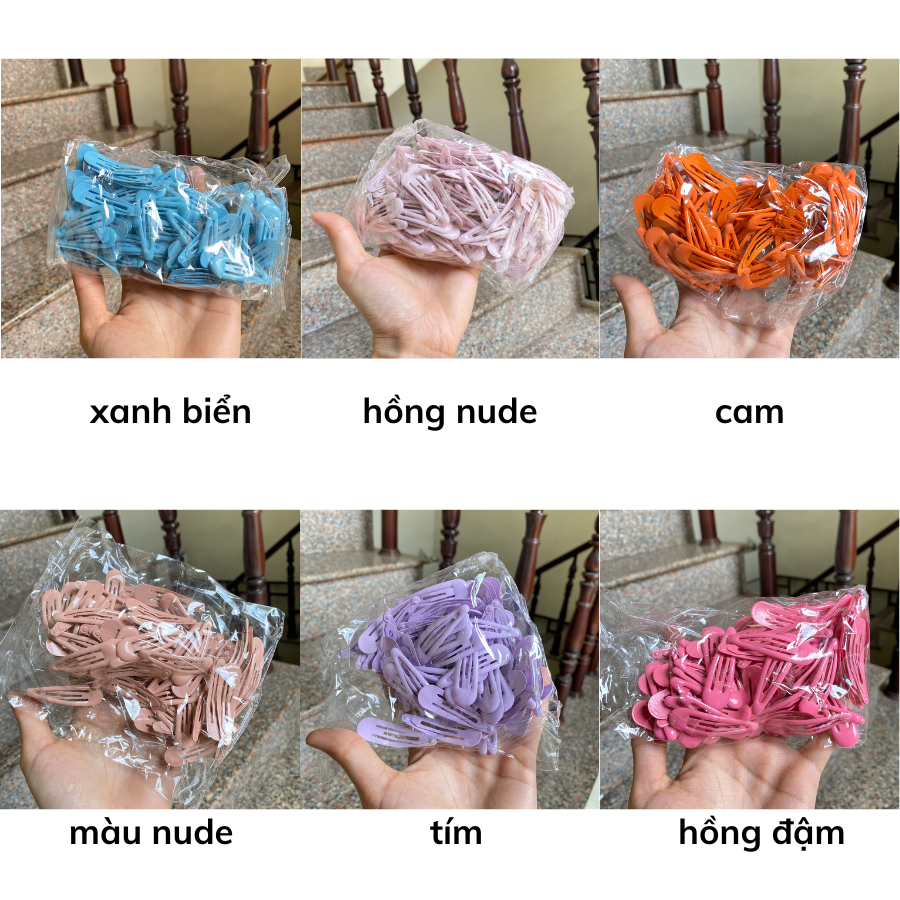 Kẹp tóc mini nhiều màu sắc đáng yêu