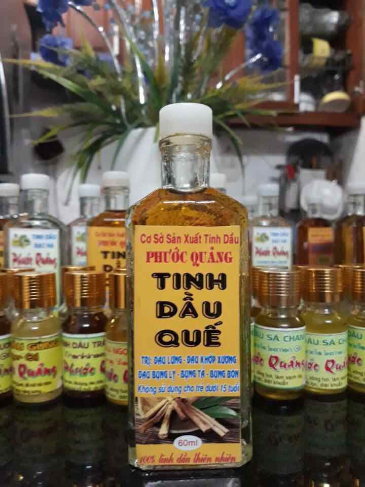 Tinh dầu Quế nguyên chất thương hiệu phước Quảng chai 50ml GT069