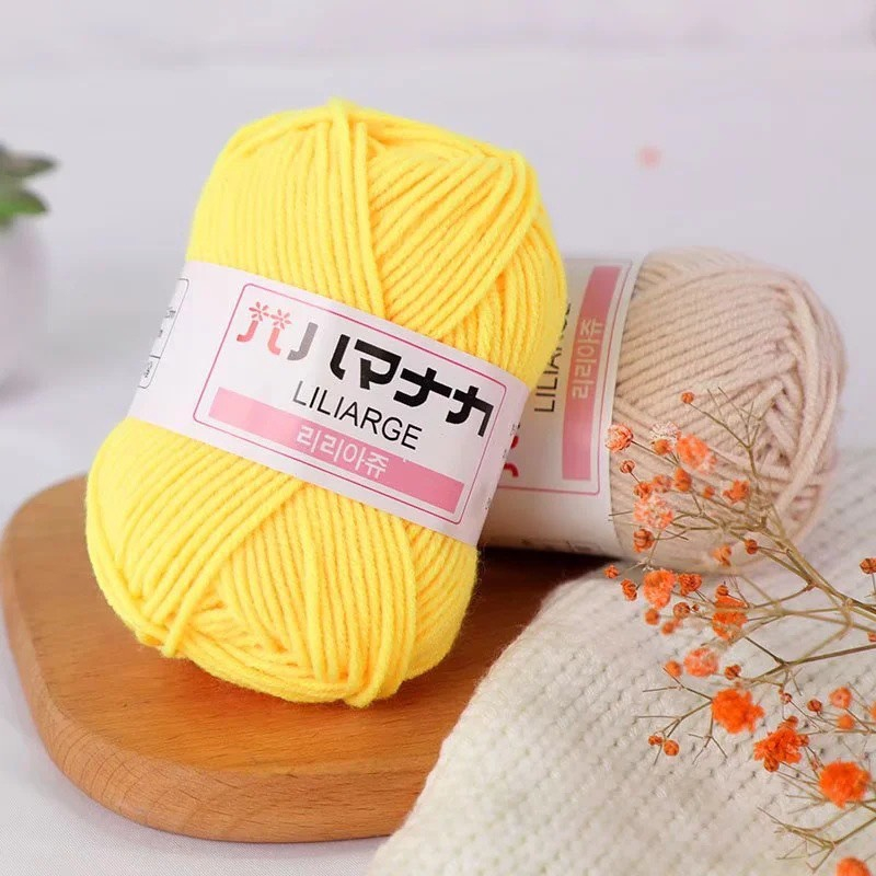 Len nhí Hàn Quốc | Len milk cotton Hàn 25gr