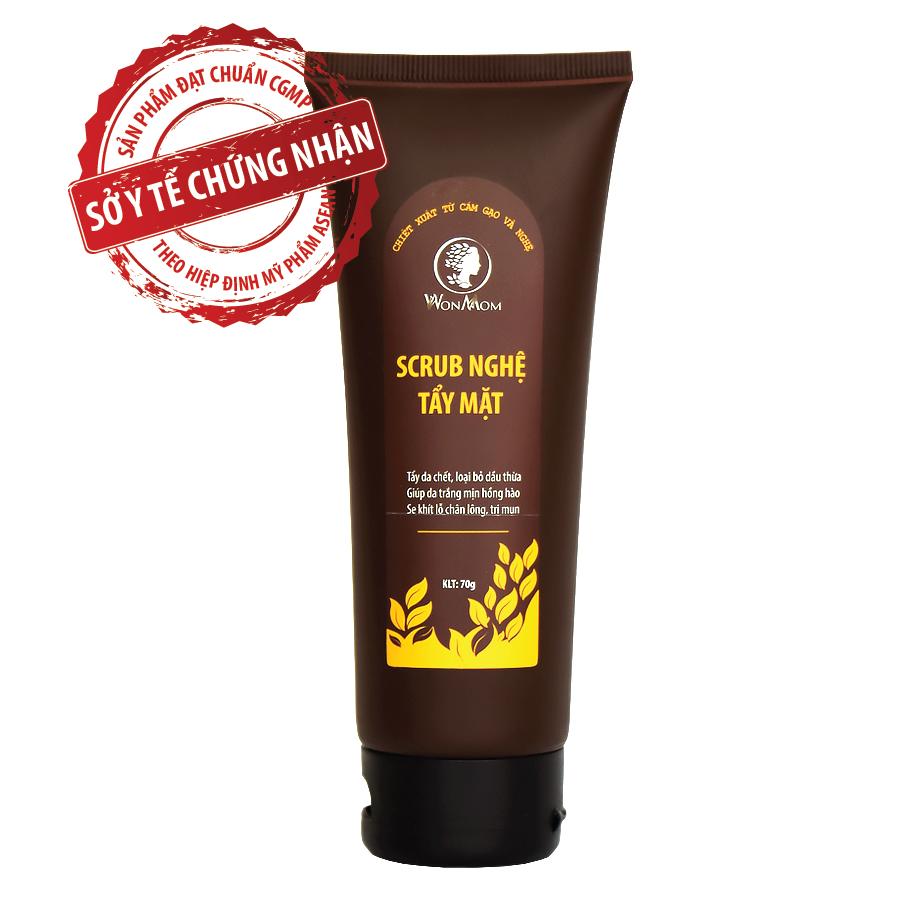 [Xả hàng-Không đổi trả] Scrub nghệ tẩy mặt Wonmom 70g
