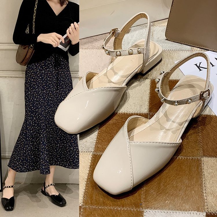 Giày nữ mũi vuông dễ thương- G101