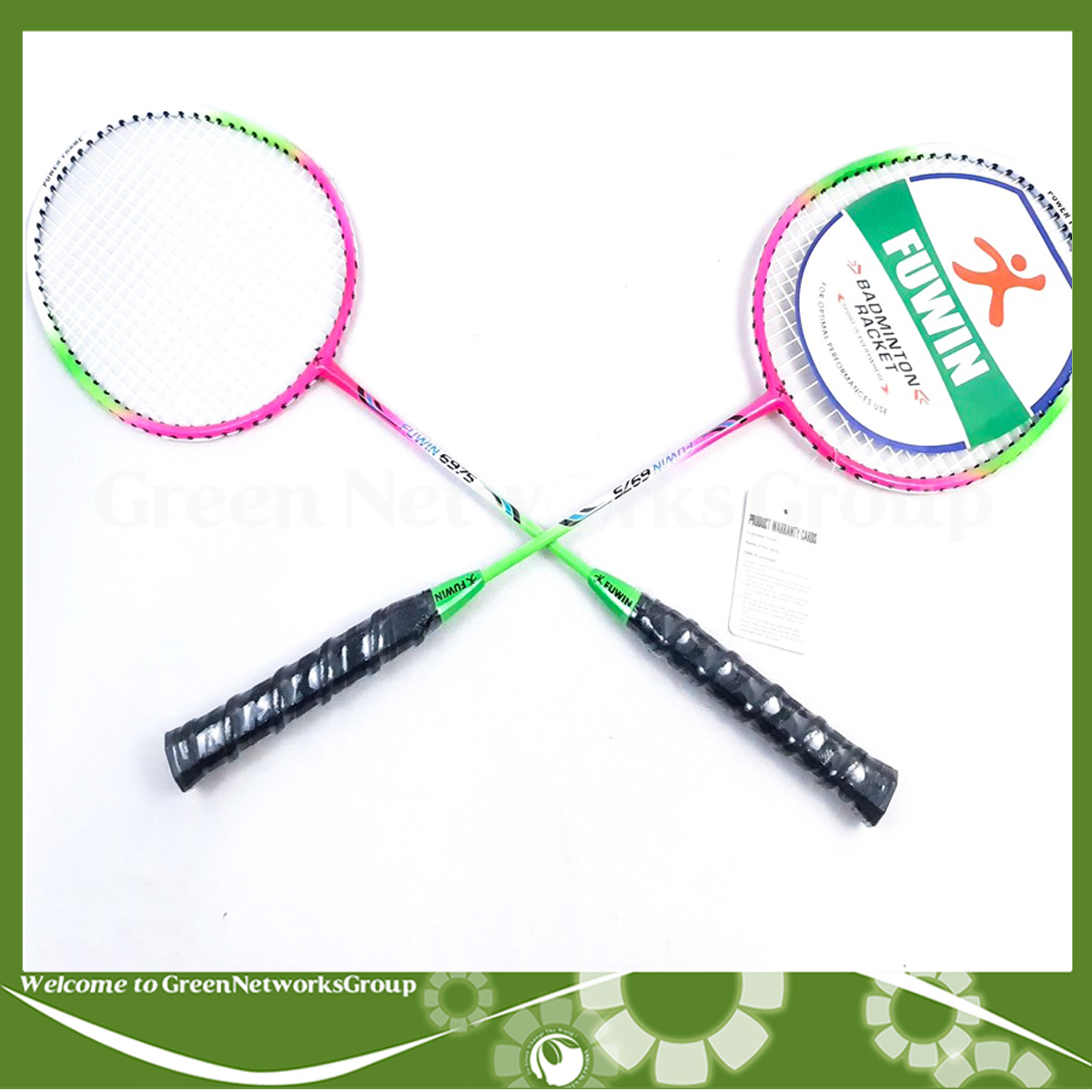 [HCM]Vợt cầu lông Fuwin 6975 BADMINTON RACKET ( 1 Cặp ) Greennetworks