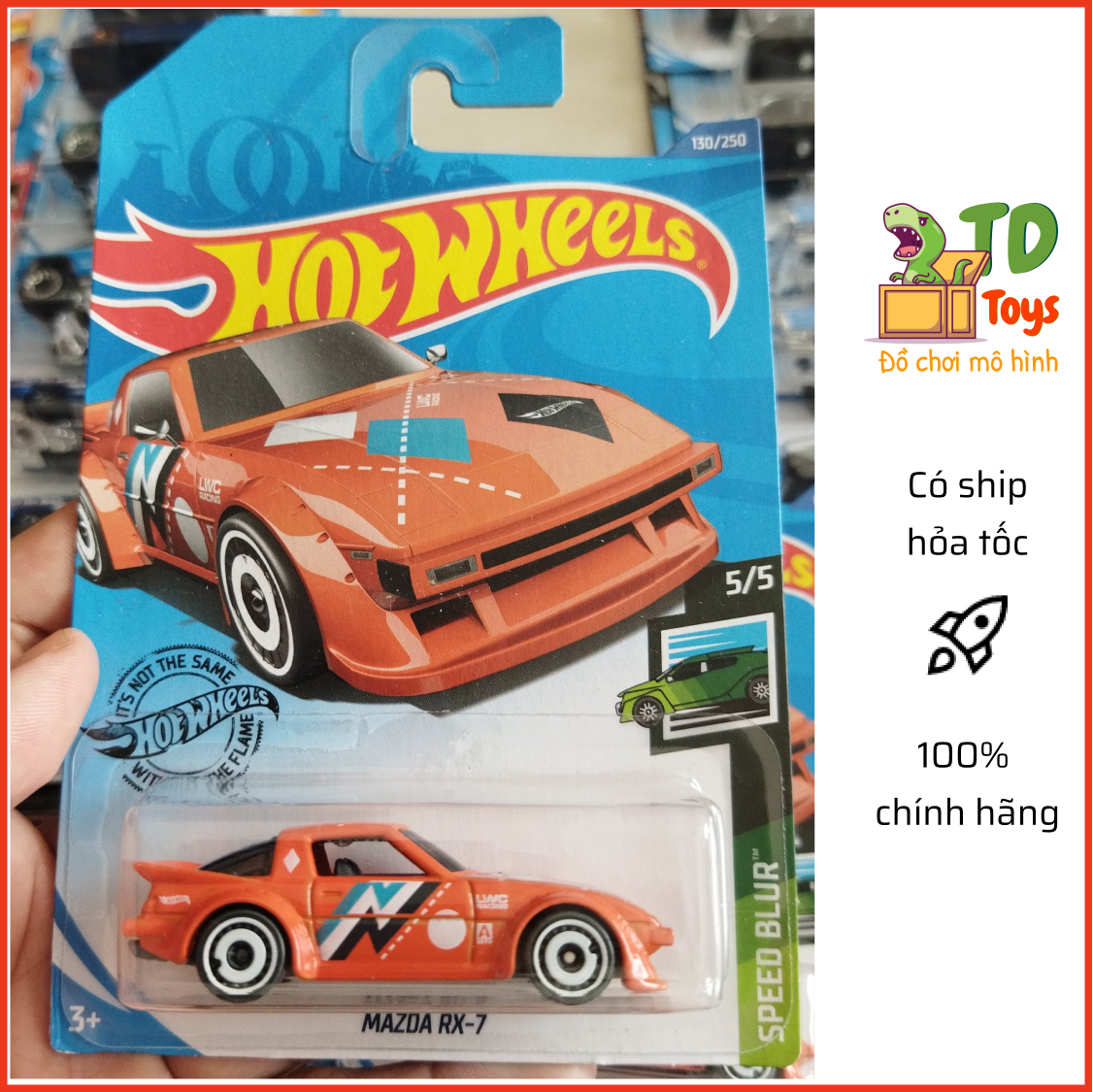 Xe Mô Hình Chính Hãng HotWheels - Mazda RX-7 (G)