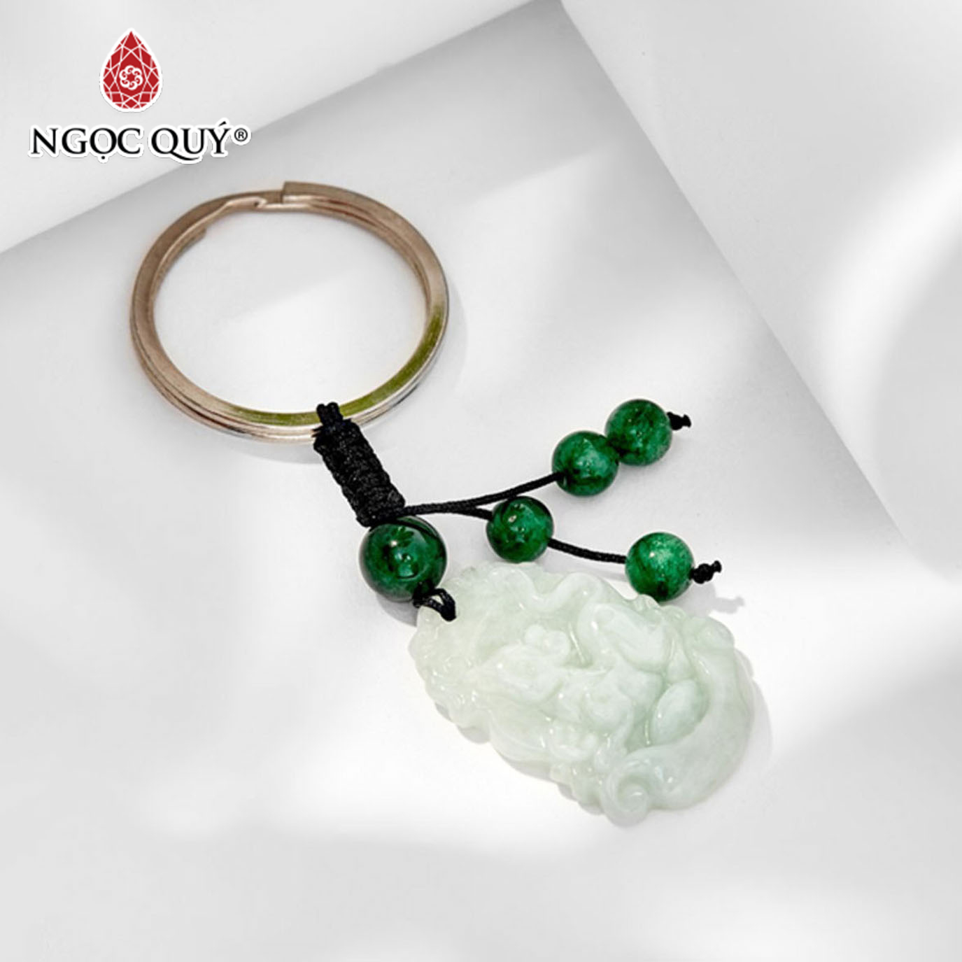 [HCM]Móc Khóa Đá Cẩm Thạch Phỉ Thúy - Ngọc Quý Gemstones