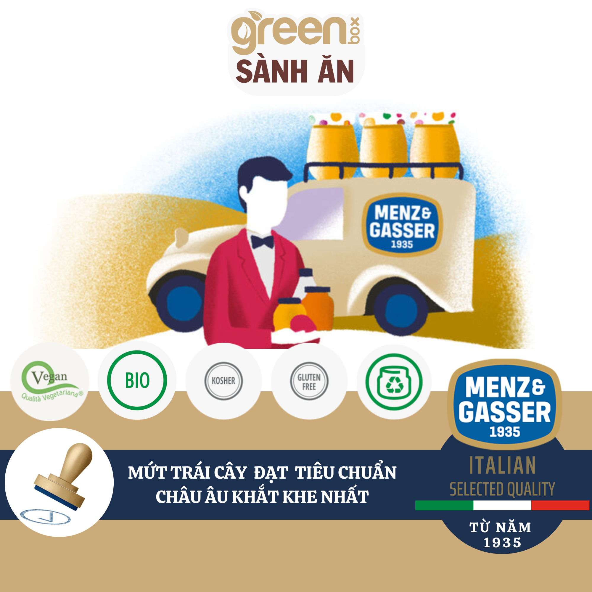 Hũ mứt cam Menz Gasser Ý 28g