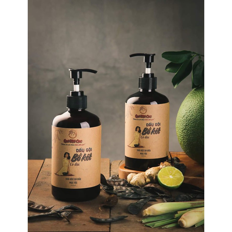 DẦU GỘI BỒ KẾT - XẢ LÀNH của QUÊ 1 CỤC organic