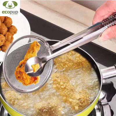 Kẹp gắp nóng kèm lưới lọc dầu đa năng, gắp nóngđa năng, gắp nóng kèm vợt , gắp nóng kèm vợt lọc dầu
