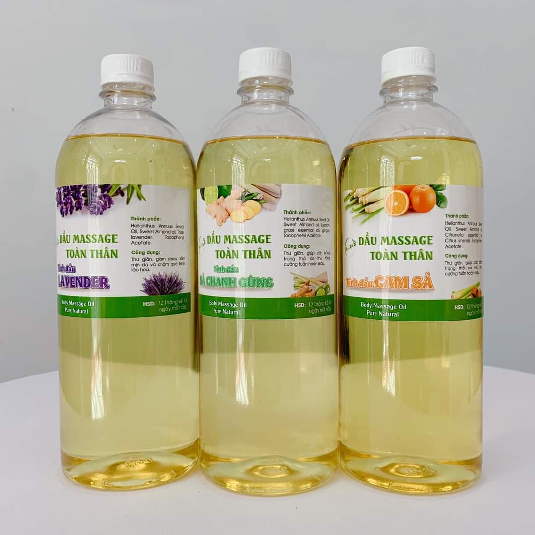 DẦU MASSAGE TOÀN THÂN SẢ CHANH GỪNG