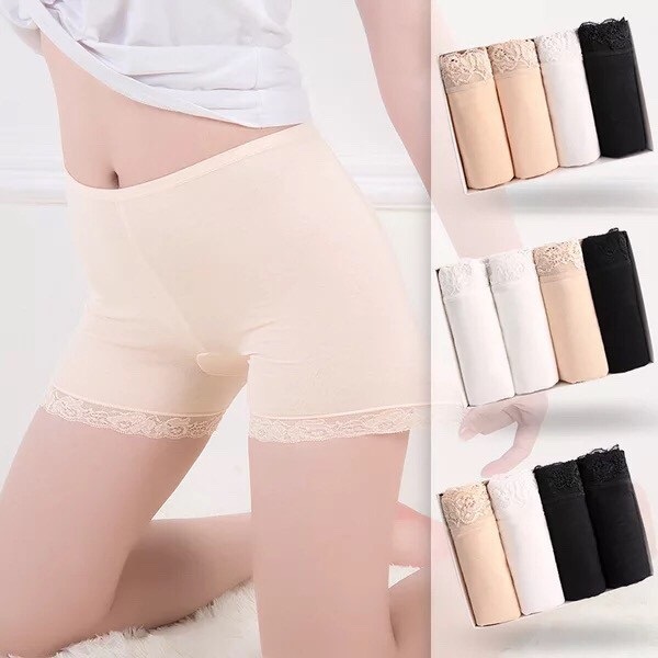 QUẦN MẶC TRONG VÁY COTTON PHA REN SIÊU CO GIÃN