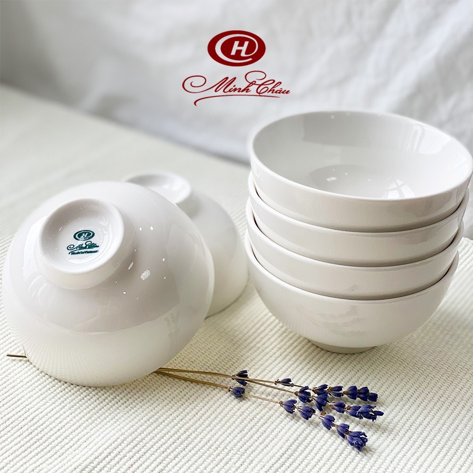 Bộ 6 Chén cơm trắng C06 Minh Châu