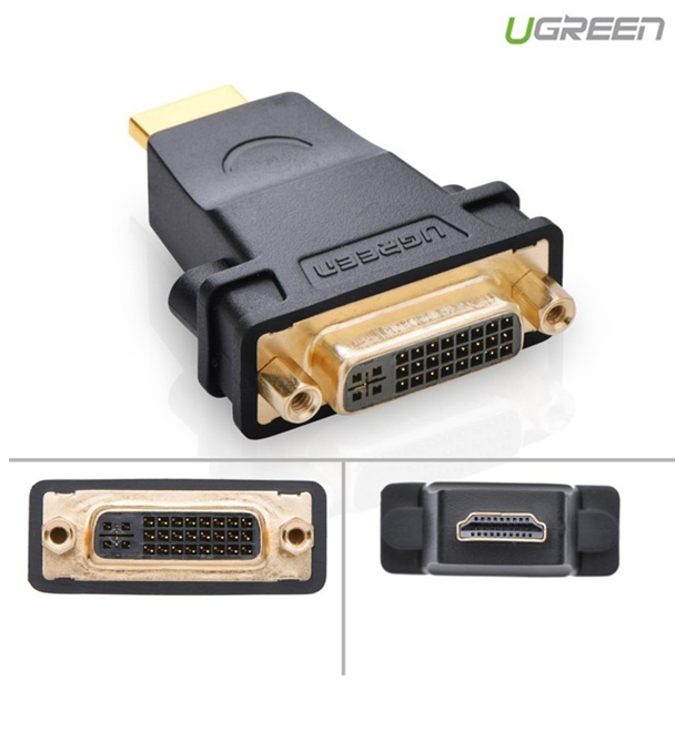 Đầu rắc chuyển đổi hdmi sang dvi-i ugreen 20123