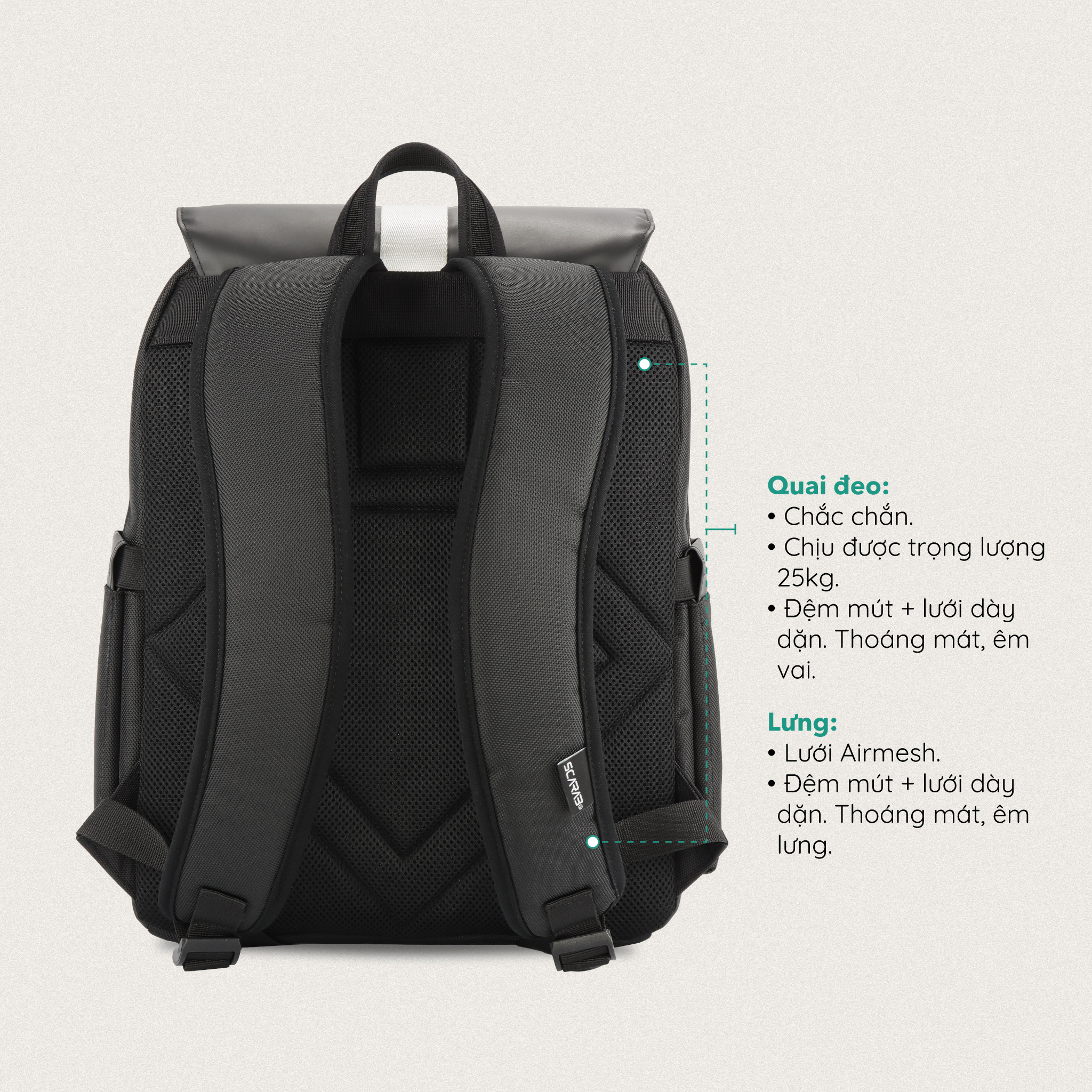 Balo Size Lớn SCARAB - STURDY Backpack Unisex