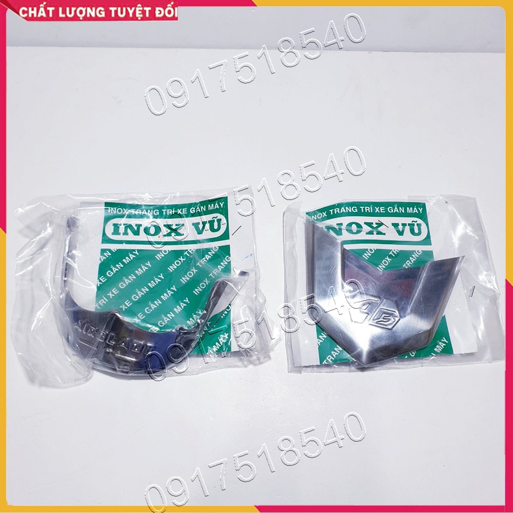 Bộ ốp mỏ dè INOX xe AIRBLADE 2020 - 2021 ( Gía 1 Cặp Trước, Sau )