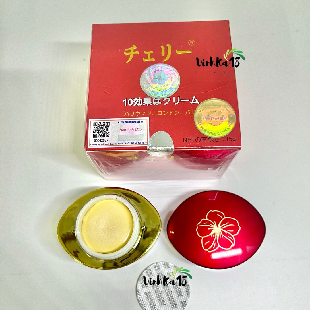 [ĐẠI LÝ] チェリー KEM FACE HOA ANH ĐÀO NHẬT BẢN [CHÍNH HÃNG] 15g