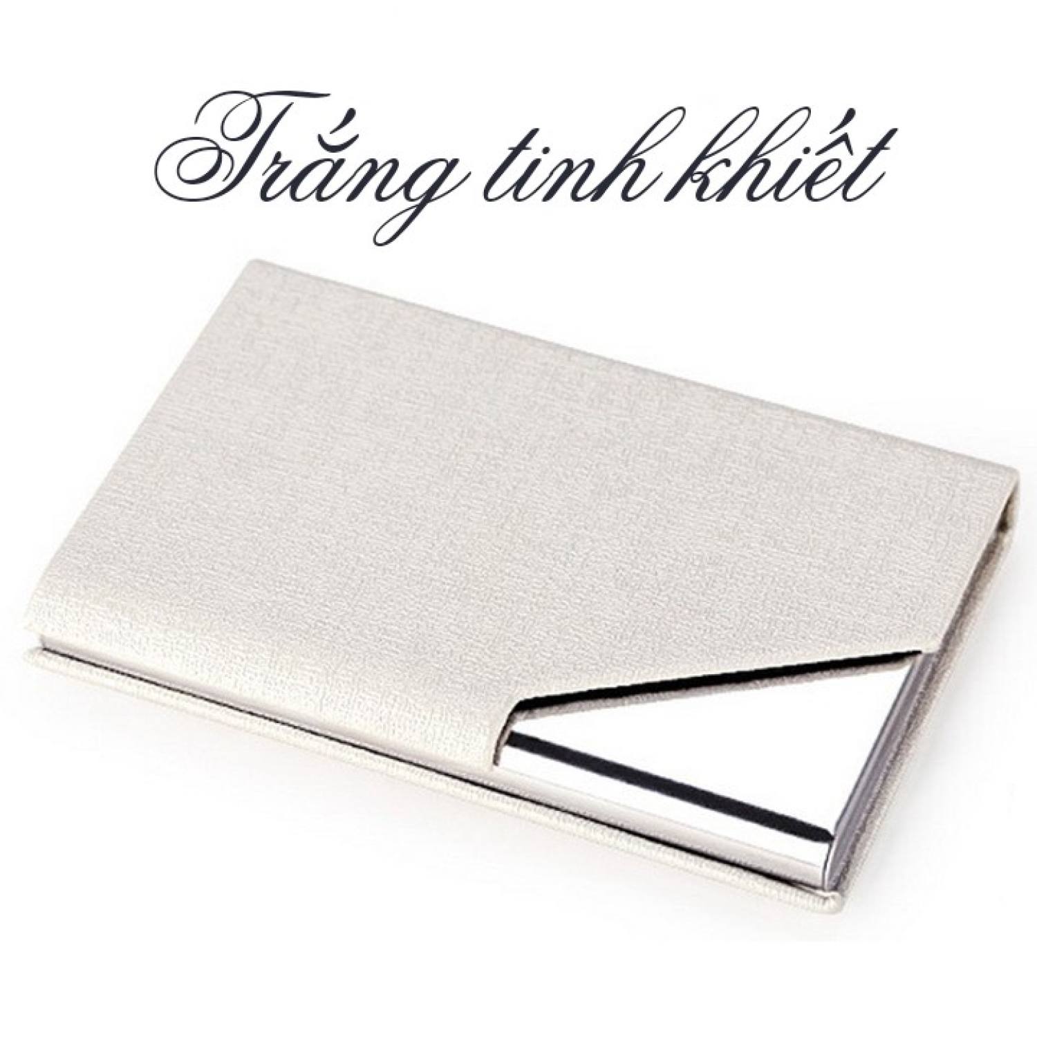 VÍ ĐỰNG NAME CARD CAO CẤP INOX BỌC PU