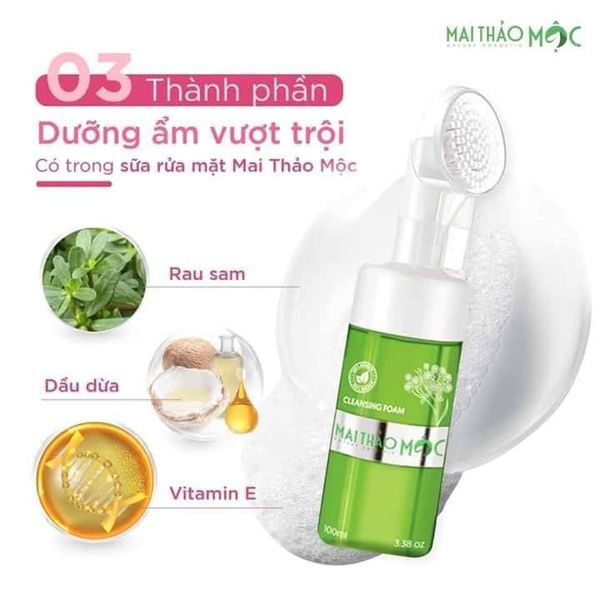 Bọt Rửa Mặt Mai Thảo Mộc - Brmmthm