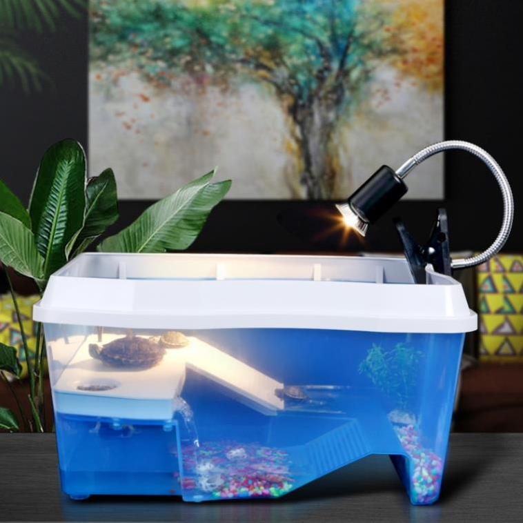 Bể nuôi rùa, chậu nuôi rùa 2 tầng KT 44x29,5x20,5cm chất liệu nhựa PP petstore