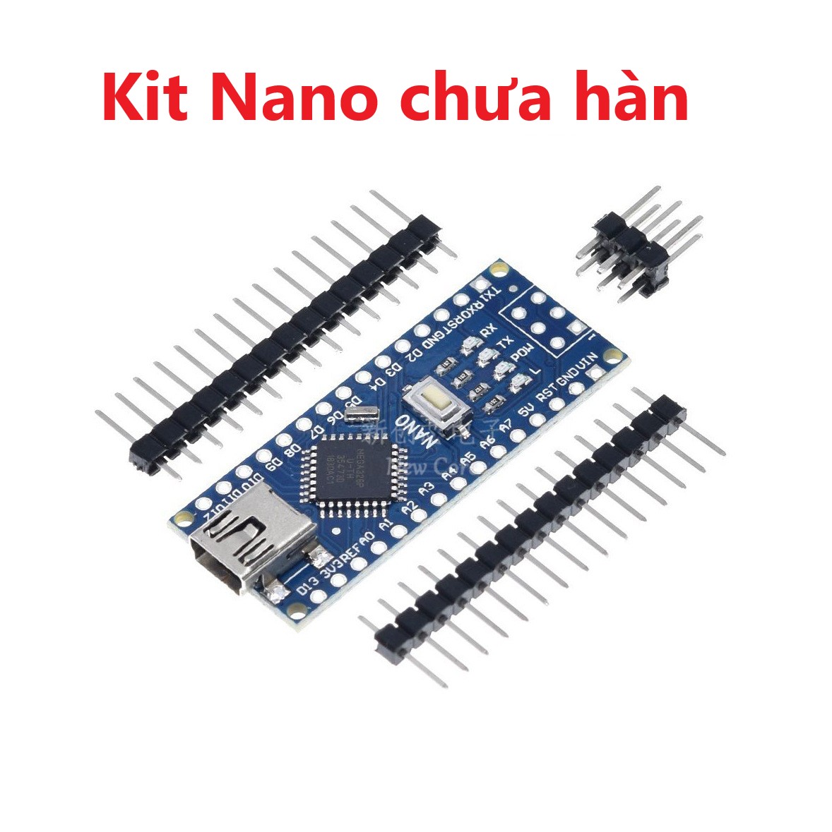 Kit Arduino Nano V3.0 CH340 Có kèm cáp Mini USB - Atmega328P