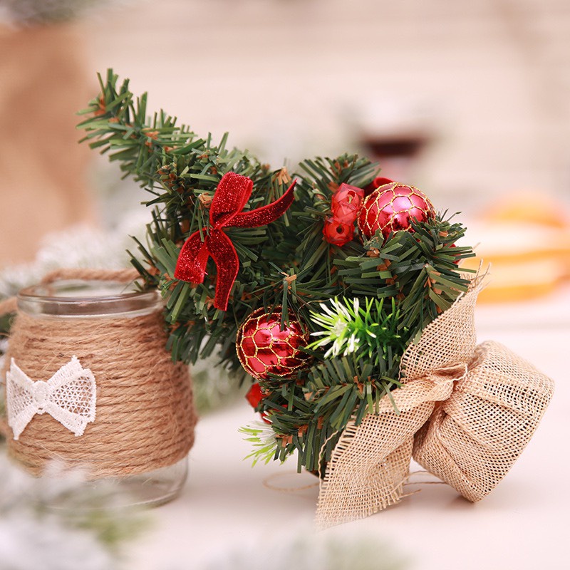 Cây thông noel nhí cao 20cm để bàn Mini