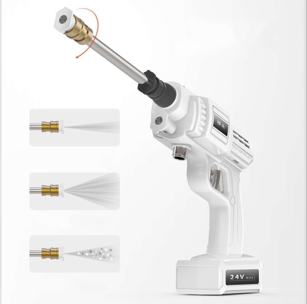 IT Smart Máy rửa xe WhitePower dùng pin sạc (Full Option)