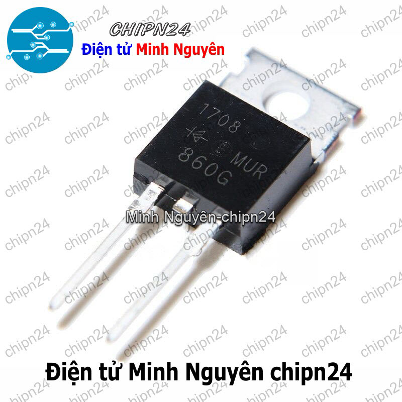 [2 con] (DIP) Diode MUR860 TO-220 8A 600V (MUR860G MUR 860) [Diode Schottky] - HH001467