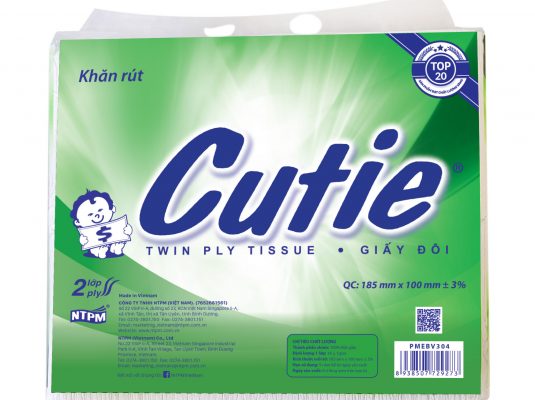 [HCM]Khăn giấy rút Cutie 450g