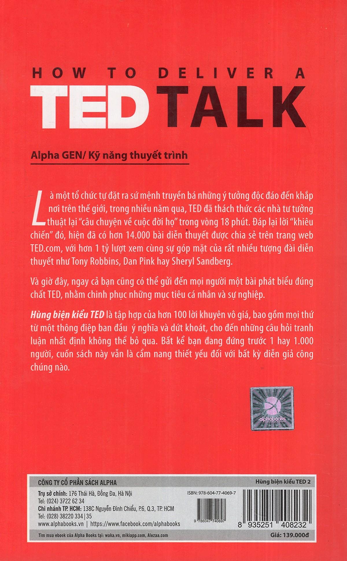 Sách - Hùng biện kiểu TED 2