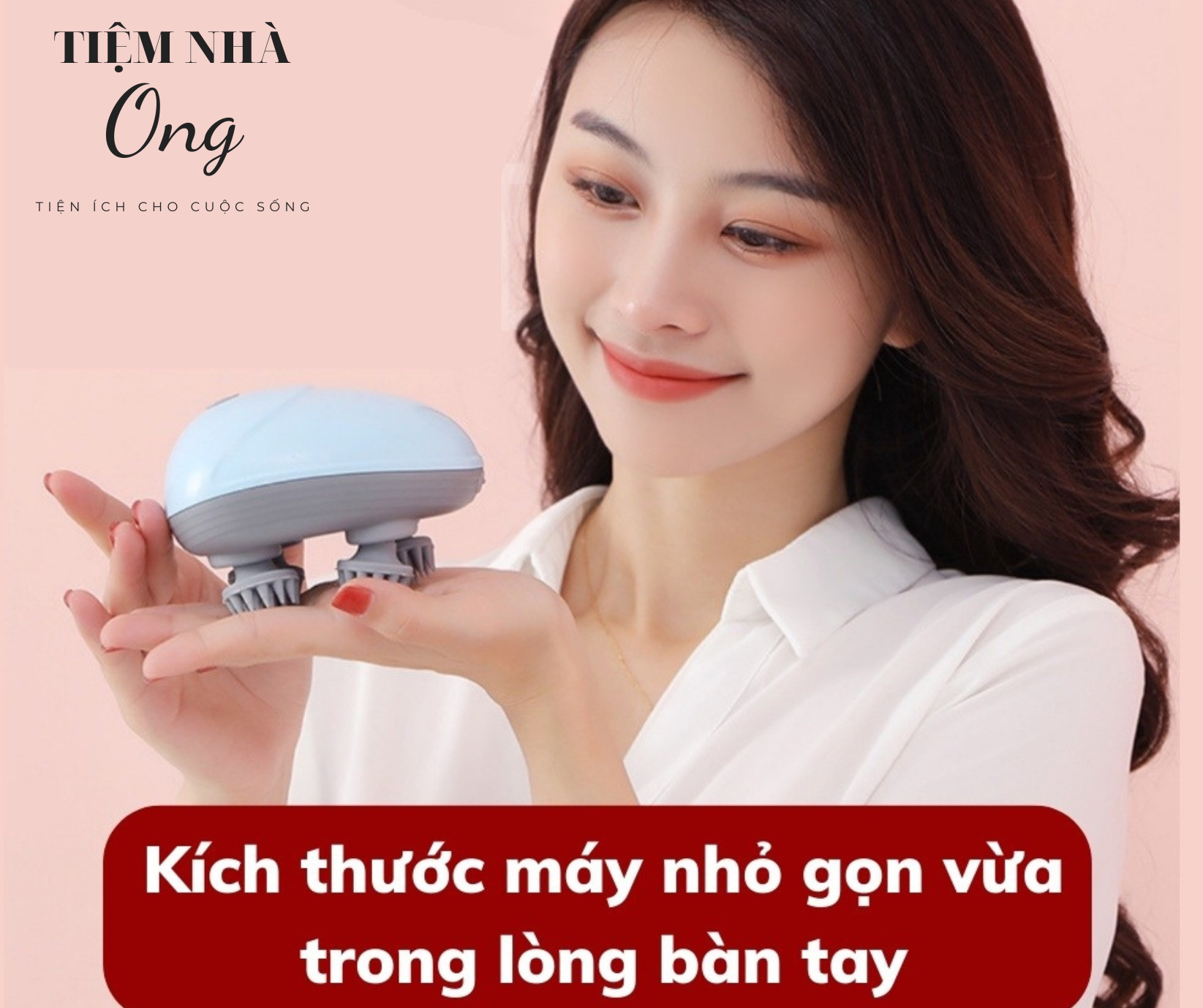 Máy Massage đầu Mini Mát Xa Cổ Vai Gáy Giảm Cảm Giác Căng Thẳng Thư Giãn Cơ Thể Lazada Vn