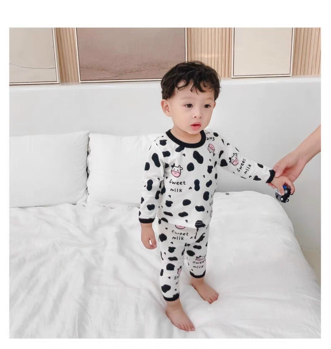 đồ bộ em bé chất thun cotton bò sữa tp096