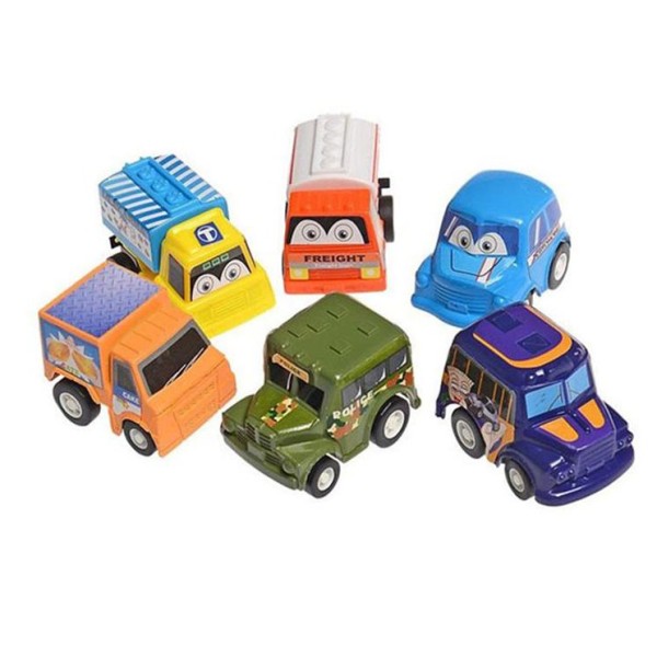 Set 6 ô tô Mini Bánh Đà Nhỏ Xinh Cho Bé, Xe ô tô đồ chơi quán tính chạy đà cho bé, chi tiết sắc sảo, chạy rất khỏe, bền và đẹp - Guty Store
