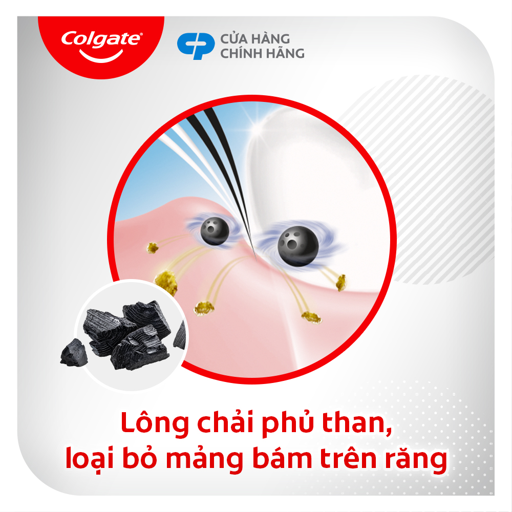 [Chỉ 20H 6.7 - 2H 7.7_X2 Voucher giảm 24%] Bàn chải Colgate Slimsoft lông chải mềm mảnh xen sợi phủ than hoạt tính