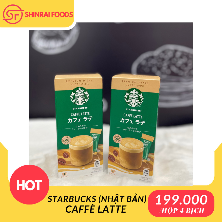 Cà phê hòa tan Starbucks-đủ vị (Hộp 4 gói x 14g)