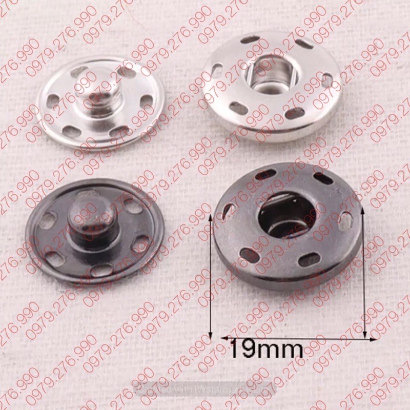 Cúc bấm khâu 2 chi tiết -10 bộ/1 gói