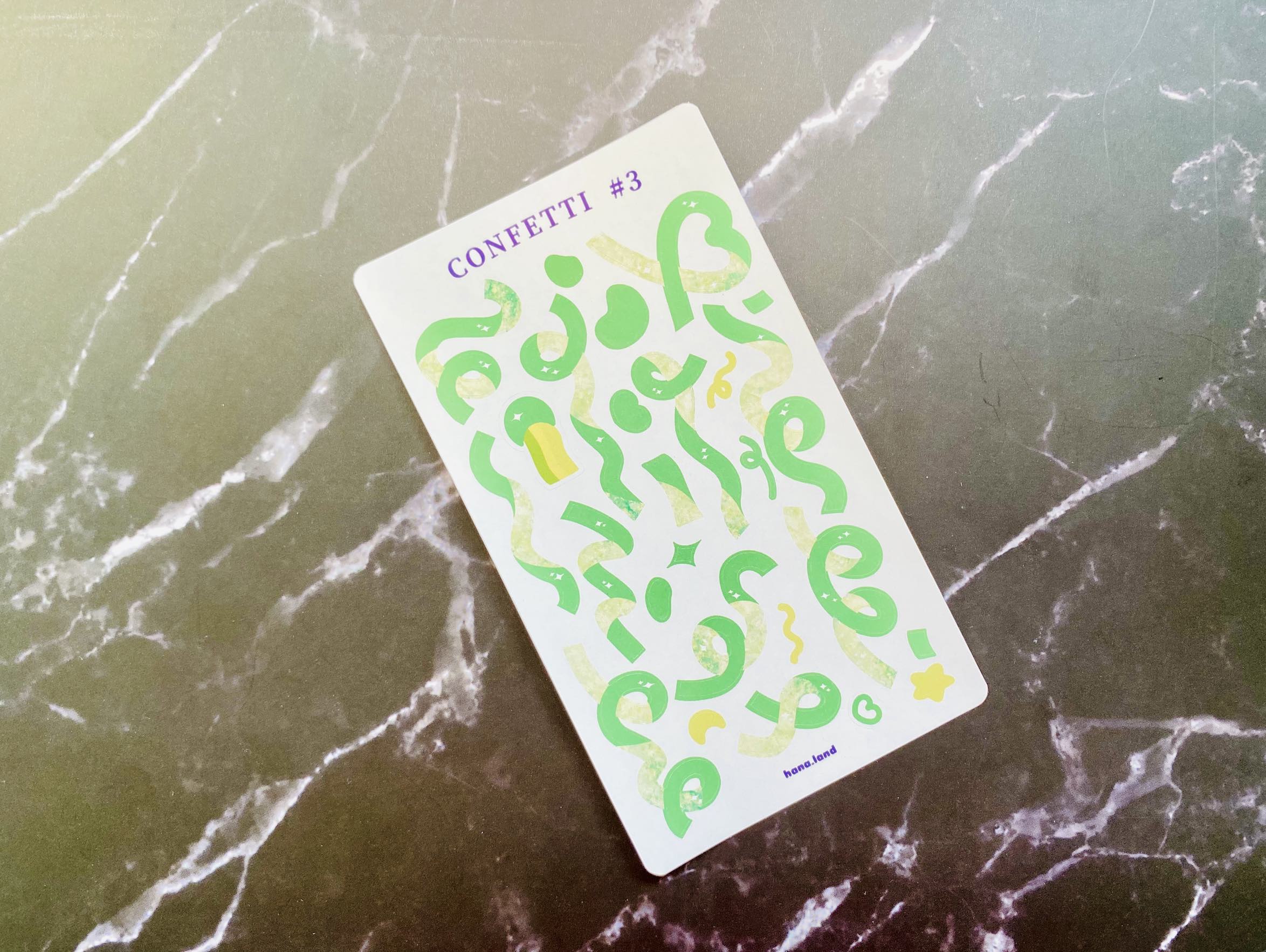 [Confetti #1] Sticker decal trang trí confetti hoa giấy #01 _ hanaland