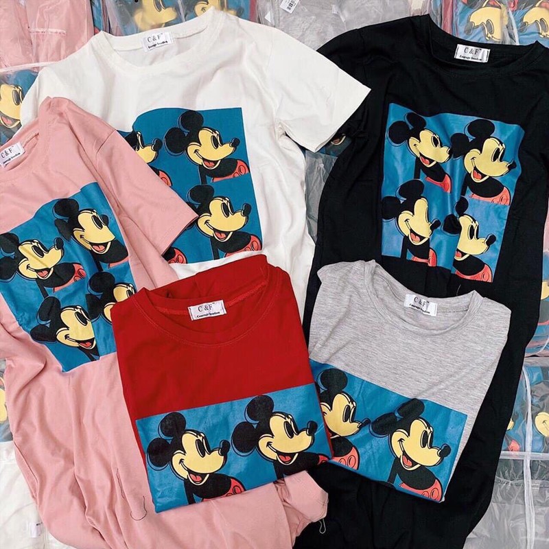 ĐẦM SUÔNG COTTON  CHUỘT MICKEY