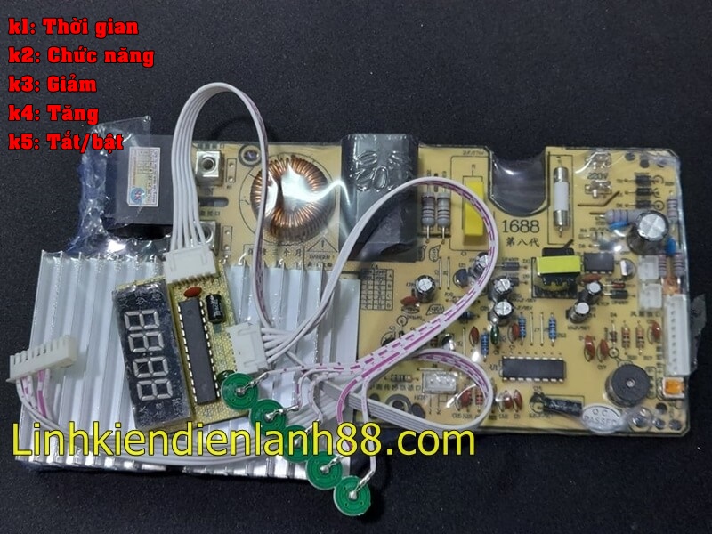 Bo mạch Bếp từ đa năng phím cảm ứng 2100W ( chất lượng mạch tốt)