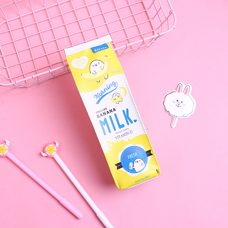Hộp bút hình hộp sữa dễ thương