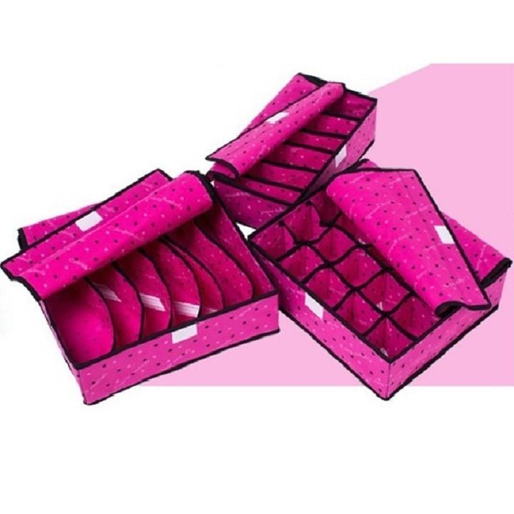 Bộ 3 hộp đựng đồ lót - hộp đựng đồ lót