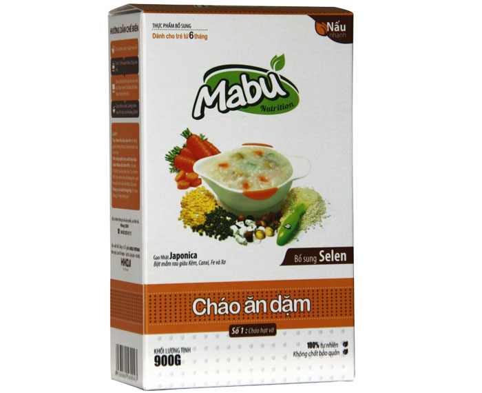 Cháo ăn dặm Mabu số 1 hạt vỡ